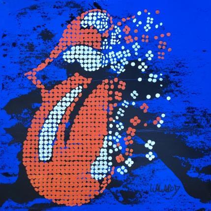 Peinture Stones bouche deconstruit  par Wawapod | Tableau Pop-art Acrylique, Posca Icones Pop