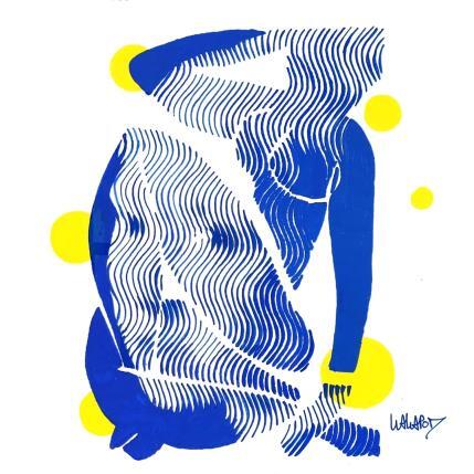 Peinture Matisse Vermeer soleil par Wawapod | Tableau Pop-art Acrylique, Posca Icones Pop