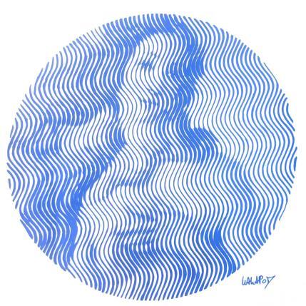 Peinture Vénus bleue par Wawapod | Tableau Pop-art Acrylique, Posca Icones Pop