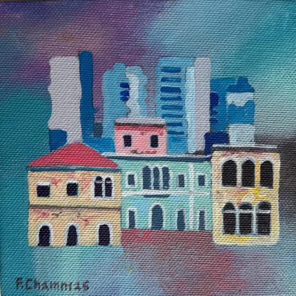 Painting Lebanon Houses # 8 by Chammas Fady | Painting Figurative