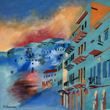 Painting Lebanon Houses # 5 by Chammas Fady | Painting Figurative