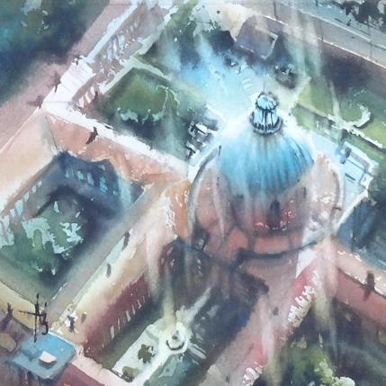 Painting Lumière révélatrice by Abbatucci Violaine | Painting Figurative Watercolor Pop icons