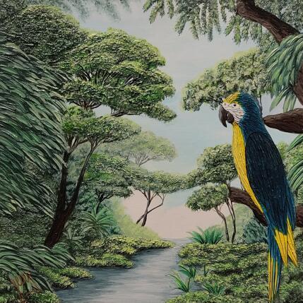 Peinture Amazonie par Geiry | Tableau Matiérisme
