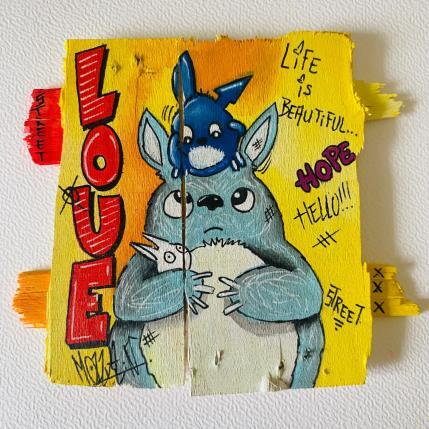 Peinture Hello par Molla Nathalie  | Tableau Pop-art Acrylique, Bois, Posca Icones Pop