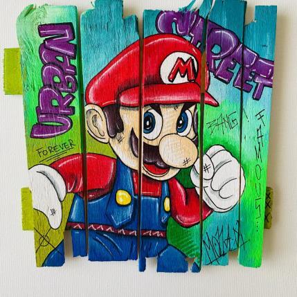 Peinture MARIO  par Molla Nathalie  | Tableau Pop-art Acrylique, Bois, Posca Icones Pop