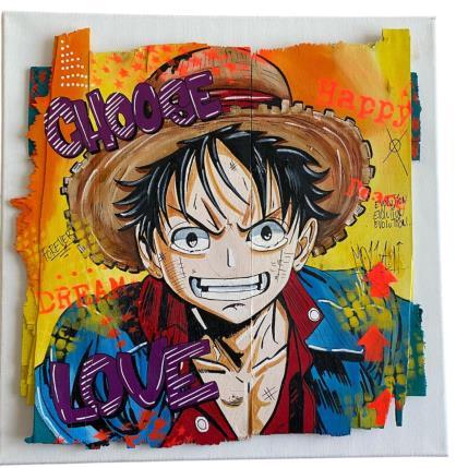 Peinture  CHOOSE  par Molla Nathalie  | Tableau Pop-art Acrylique, Bois, Posca Icones Pop