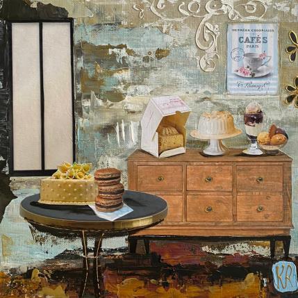 Painting Lequel choisir ? by Romanelli Karine | Painting Figurative Acrylic, Gluing, Pastel, Posca Life style, Still-life