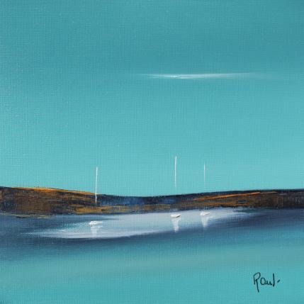 Peinture Symphonie marine 67 par Roussel Marie-Ange et Fanny | Tableau Figuratif Huile Marine, Minimaliste