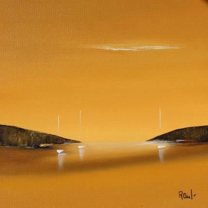 Gemälde Evasion marine 67 von Roussel Marie-Ange et Fanny | Gemälde Figurativ Öl Marine, Minimalistisch, Pop-Ikonen