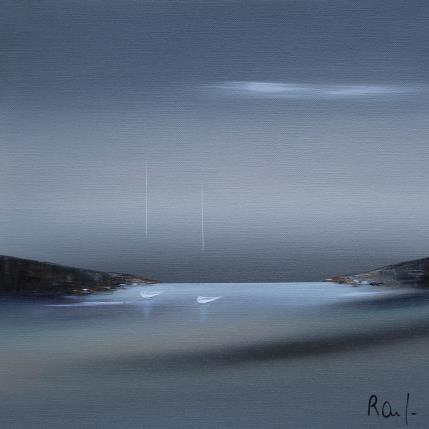 Peinture Emotions marines 67 par Roussel Marie-Ange et Fanny | Tableau Figuratif Huile Marine, Minimaliste