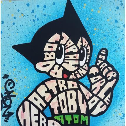 Peinture Vintage Astro Boy par Cmon | Tableau Pop-art Icones Pop