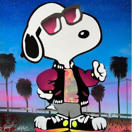 Painting Snoopy Good Mood by Kedarone | Painting Pop-art Acrylic, Graffiti Pop icons