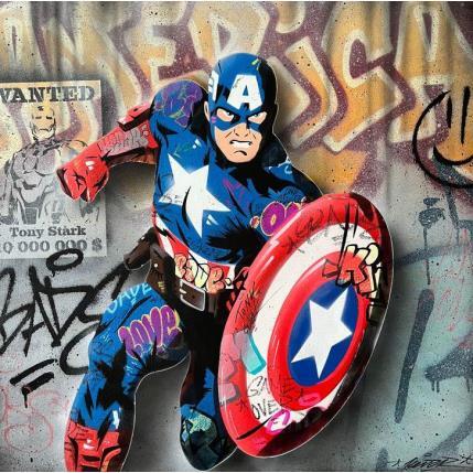 Painting American Vandal by Kedarone | Painting Pop-art Acrylic, Graffiti Pop icons