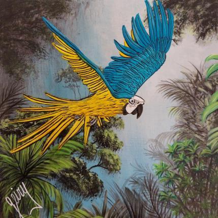 Peinture Amazonie par Geiry | Tableau Matiérisme
