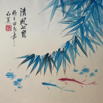 Peinture F3 Fish  10019-20735-20240912-11 par Yu Huan Huan | Tableau Figuratif Aquarelle, Encre Animaux, Nature