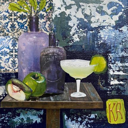 Peinture Grany par Romanelli Karine | Tableau Figuratif Acrylique, Collage Natures mortes