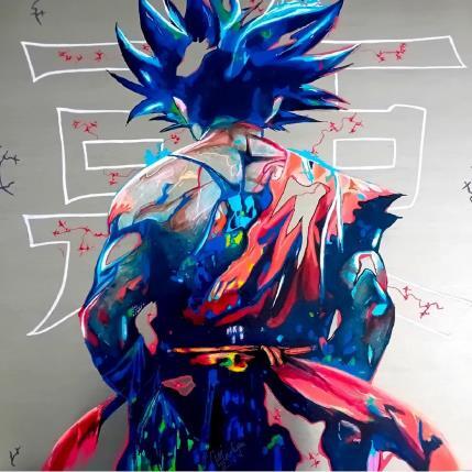 Peinture Son Goku par Medeya Lemdiya | Tableau Pop-art Acrylique, Métal Icones Pop