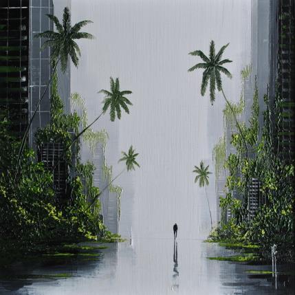 Peinture Parcours d'un homme heureux par Galloro Maurizio | Tableau Figuratif Huile Urbain