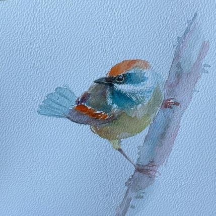 Peinture Bird par Yu Huan Huan | Tableau Figuratif Aquarelle, Encre Animaux