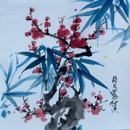 Peinture Bambou par Yu Huan Huan | Tableau Figuratif Aquarelle, Encre Nature