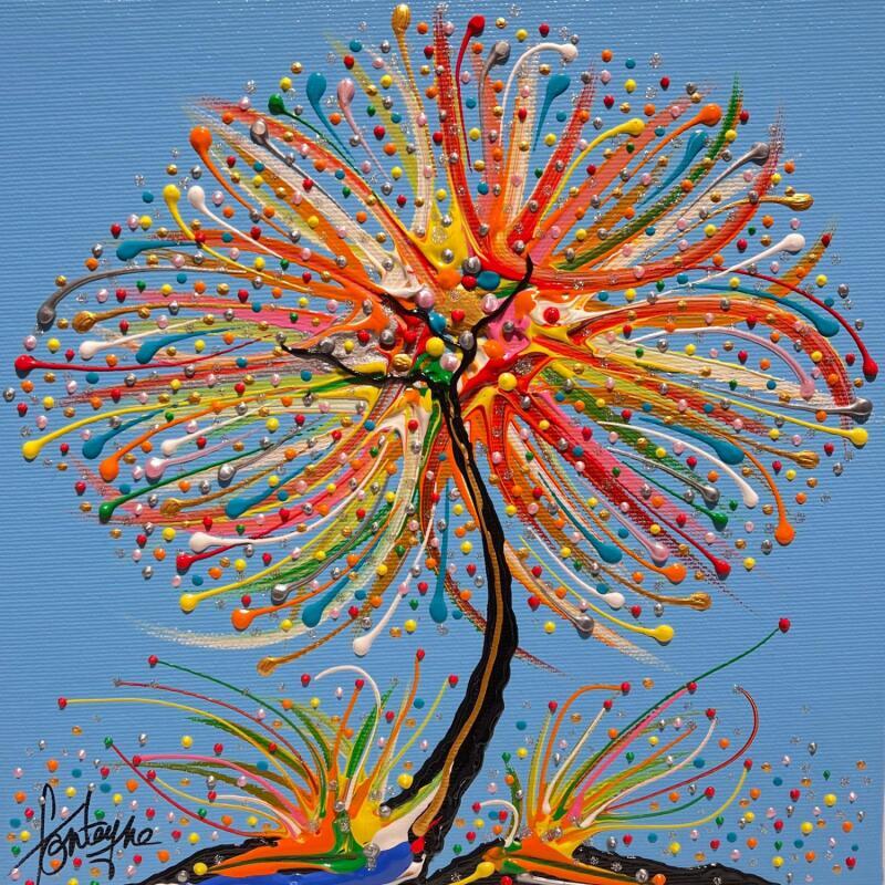 Pintura Le petit coloré d'Angers por Fonteyne David | Pintura Figurative Acrylic