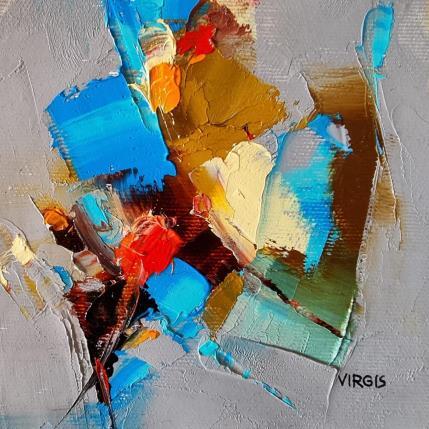 Peinture When spring comes par Virgis | Tableau Abstrait Huile Minimaliste