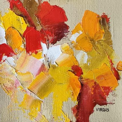 Peinture Summer days par Virgis | Tableau Abstrait Huile Minimaliste