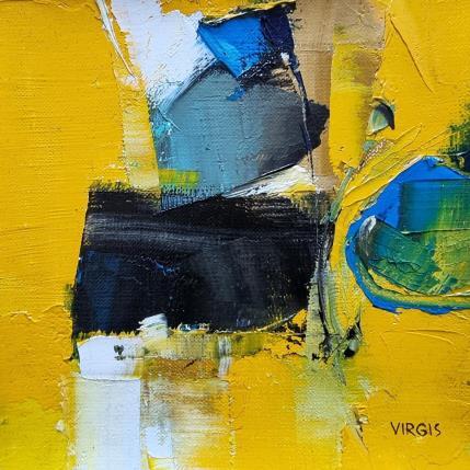 Peinture Alongside par Virgis | Tableau Abstrait Huile Minimaliste