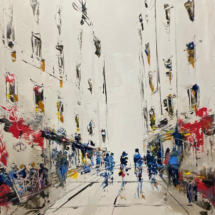 Peinture Passage en ville par Raffin Christian | Tableau Figuratif Huile Urbain