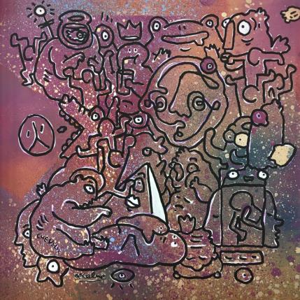 Peinture Cheveux par Oocalme | Tableau Art Singulier Graffiti, Posca Animaux