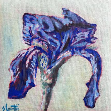 Painting IRIS by Coueffic Sébastien | Painting Figurative Oil Nature, Pop icons, Still-life
