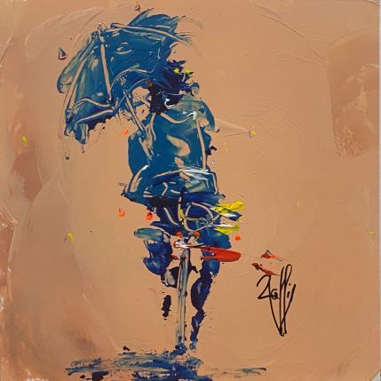 Painting Petite pluie by Raffin Christian | Painting Figurative Oil Life style