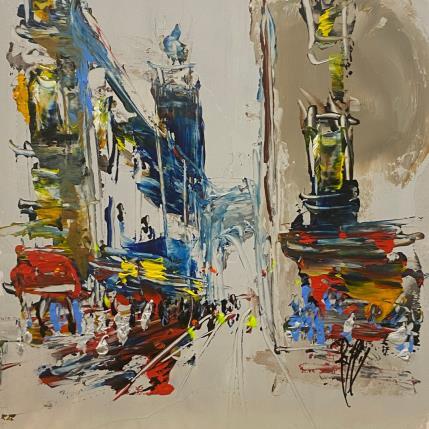 Peinture Rue étroite par Raffin Christian | Tableau Figuratif Huile Urbain