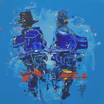 Painting Sur la route by Raffin Christian | Painting Figurative Oil Life style, Pop icons