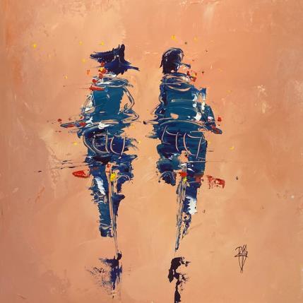 Peinture Echange  par Raffin Christian | Tableau Figuratif Huile Scènes de vie