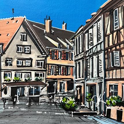 Peinture Ruelles pavées de Strasbourg par Touras Sophie-Kim  | Tableau Réalisme Huile Natures mortes