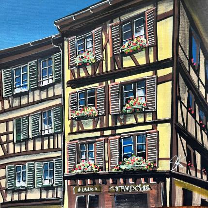 Gemälde Maison Strasbourgeoise, Au Vieux Strasbourg von Touras Sophie-Kim  | Gemälde Realismus Acryl Architektur, Landschaften, Urban