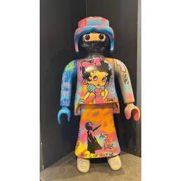 Sculpture Cartoon Vandal par Luna | Sculpture Pop-art Acrylique, Graffiti, Posca Icones Pop