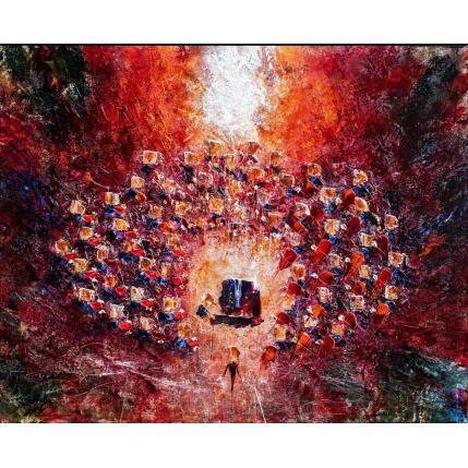 Painting Concert baroque rouge flamboyant by Reymond Pierre | Painting Figurative Oil Music