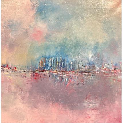 Peinture Horizon mauve par Levesque Emmanuelle | Tableau  Huile