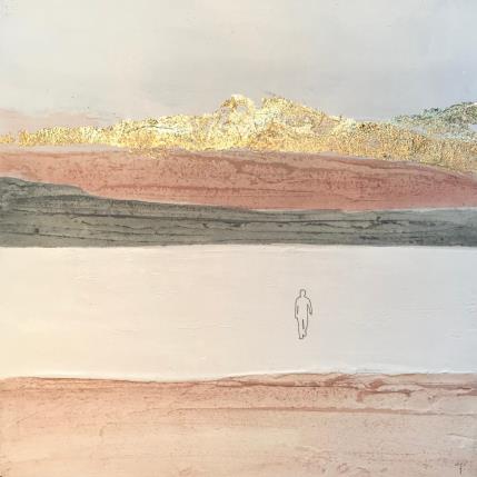 Painting LA STRADA DI CASA by Roma Gaia | Painting Subject matter Acrylic, Sand Minimalist