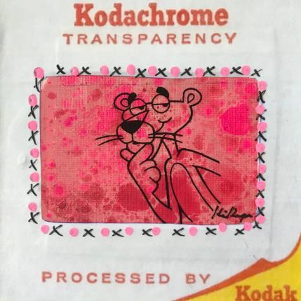 Peinture Panthere rose diapo par Kikayou | Tableau Pop-art Acrylique, Collage, Graffiti Icones Pop