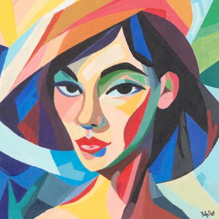 Peinture Melody par Billy Dust | Tableau Abstrait Acrylique Portraits