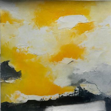 Painting le ciel brille plus que le soleil by Dumontier Nathalie | Painting Abstract Oil Minimalist