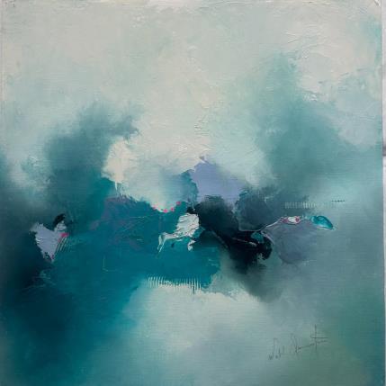 Painting dans le profond des horizons by Dumontier Nathalie | Painting Abstract Oil Minimalist
