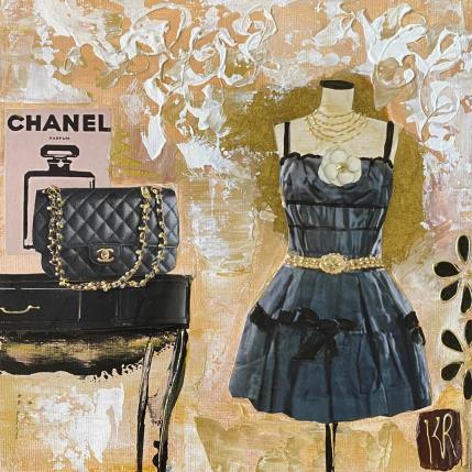 Peinture Un rêve  par Romanelli Karine | Tableau Figuratif Acrylique, Collage, Papier, Pastel, Posca Mode