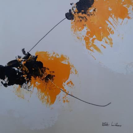 Painting abstract white A 122 by Wilms Hilde | Painting Abstract Acrylic, Gluing