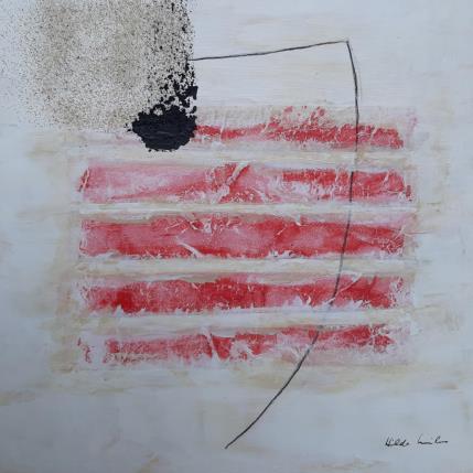 Painting abstract white B 114 by Wilms Hilde | Painting Abstract Acrylic, Gluing Pop icons