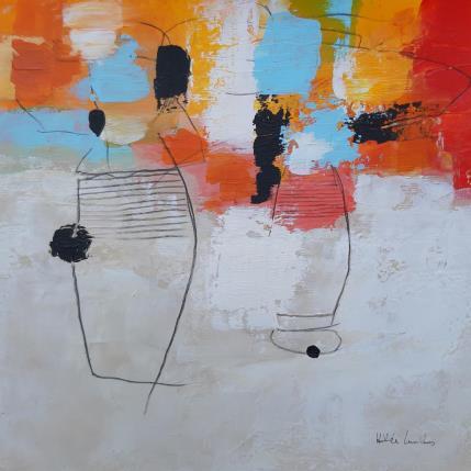 Painting abstract colors B 115 by Wilms Hilde | Painting Abstract Acrylic, Gluing Pop icons