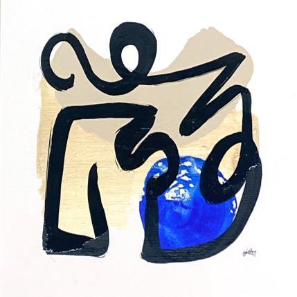 Peinture Golden dance  par Elliot Clara | Tableau Abstrait Acrylique, Encre